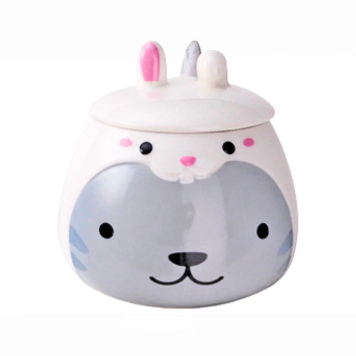 18OZ MUG W/LID AND SPOON CAT