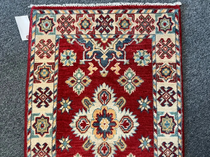 2X3 Kazak Tribal Handmade Wool Rug # 12623