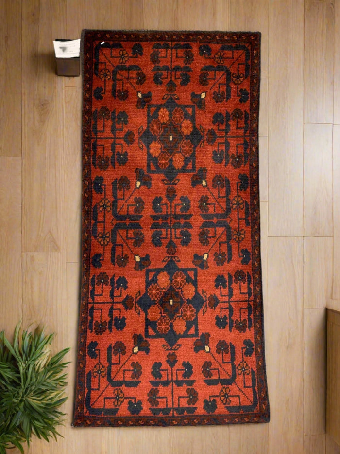 2X3 Khall Tribal Handmade Wool Rug # 12356