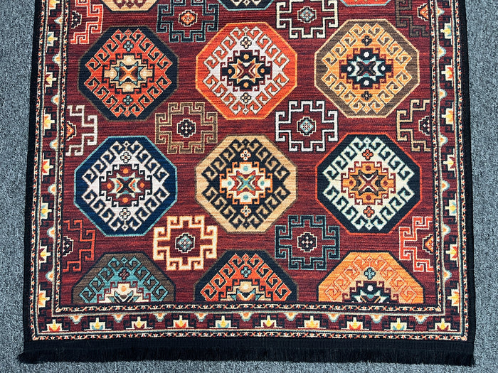 3X4 Geometric Machine Washable Area Rug