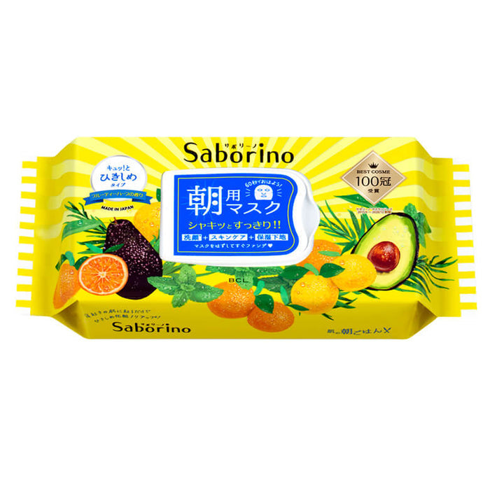 BCL SABORINO MORNING FACE MASK 32 SHEETS 9FLOZ/269ML