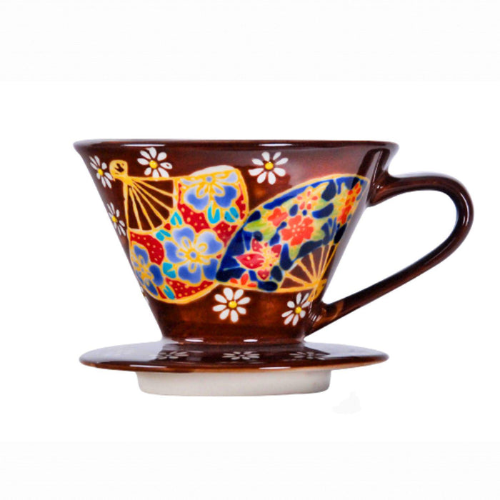 BROWN COFFEE DRIPPER 3.75"Dx3"H