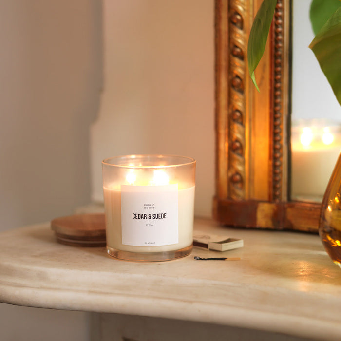 Cedar & Suede Soy Candle