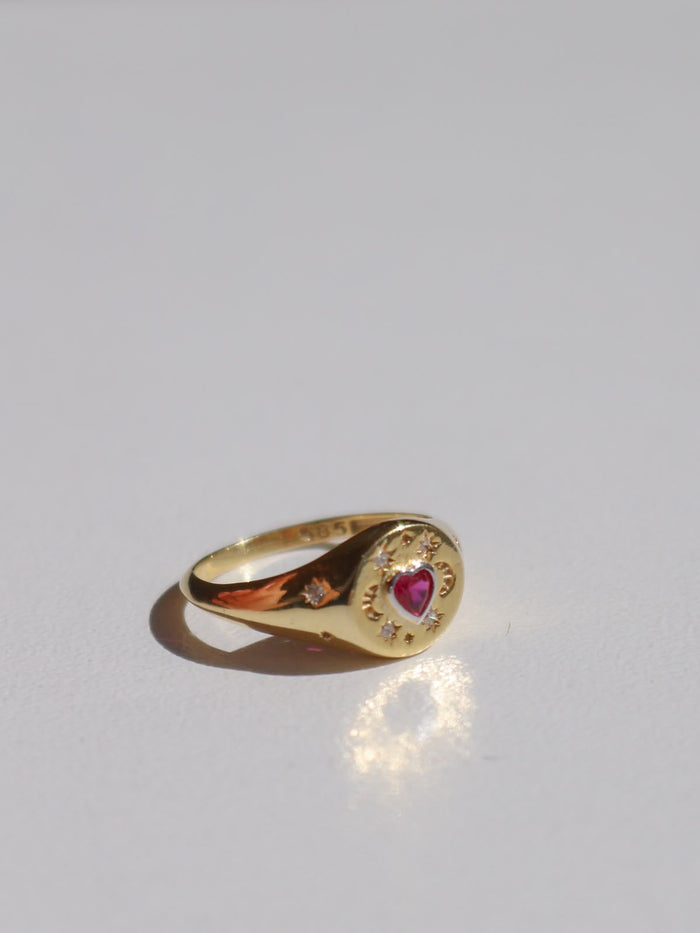 Cosmic Love 925 Sterling Silver Ring