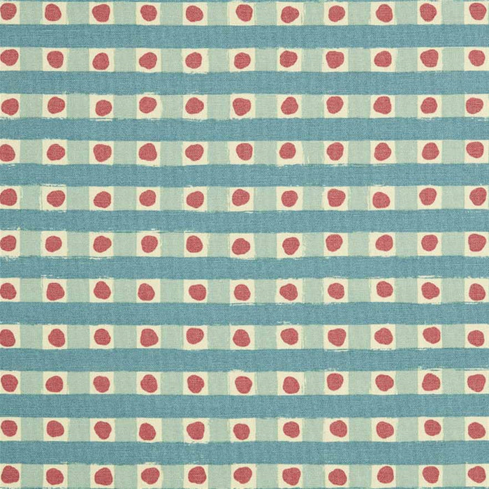 Dotty Check - Cloud, Light Indigo, Soft Raspberry