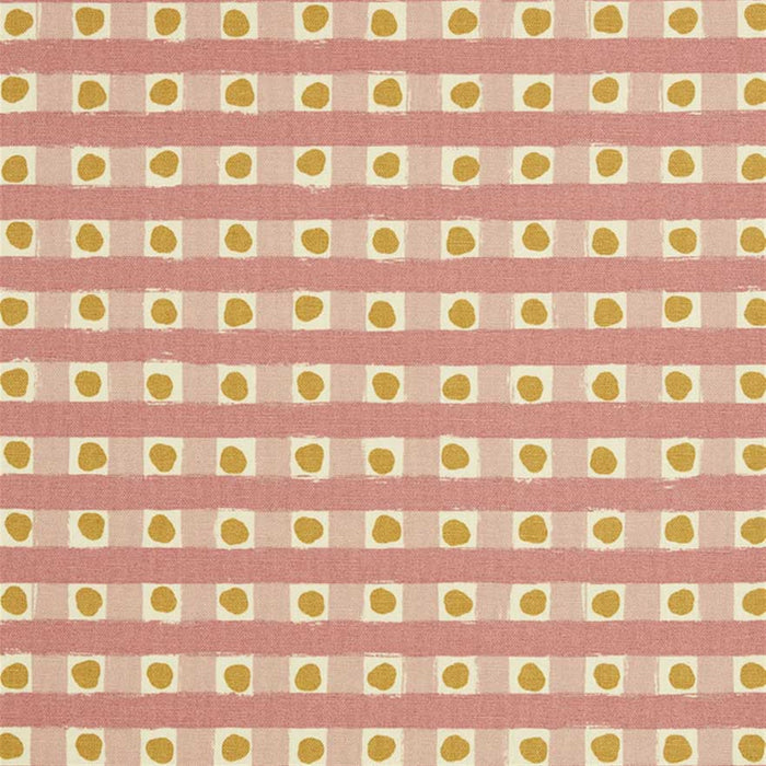Dotty Check - Lily Pink, Soft Raspberry, Ochre