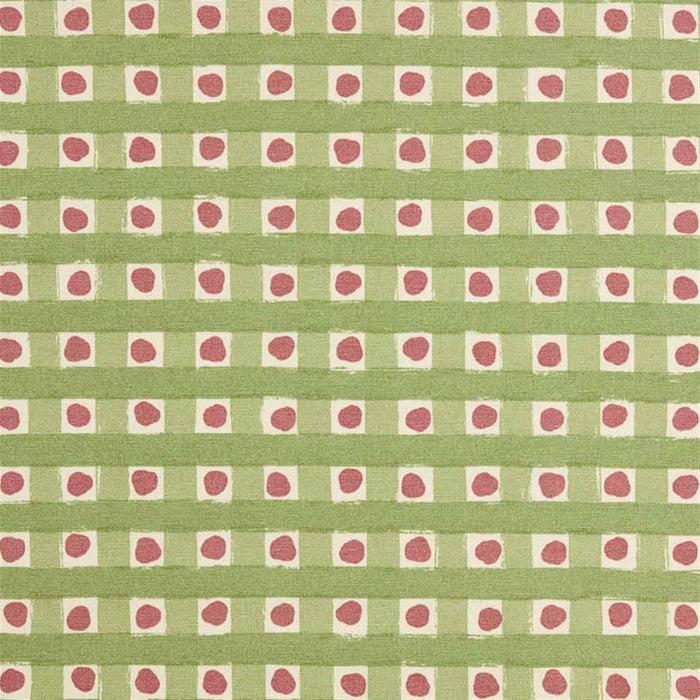 Dotty Check - Soft Moss, Moss, Soft Raspberry