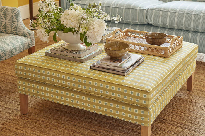 Dotty Check - Soft Ochre, Ochre, Smoke