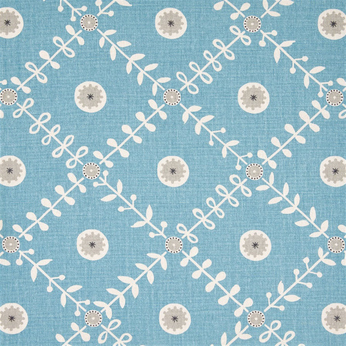 Fruit Garden - Powder Blue, Pigeon, Charcoal