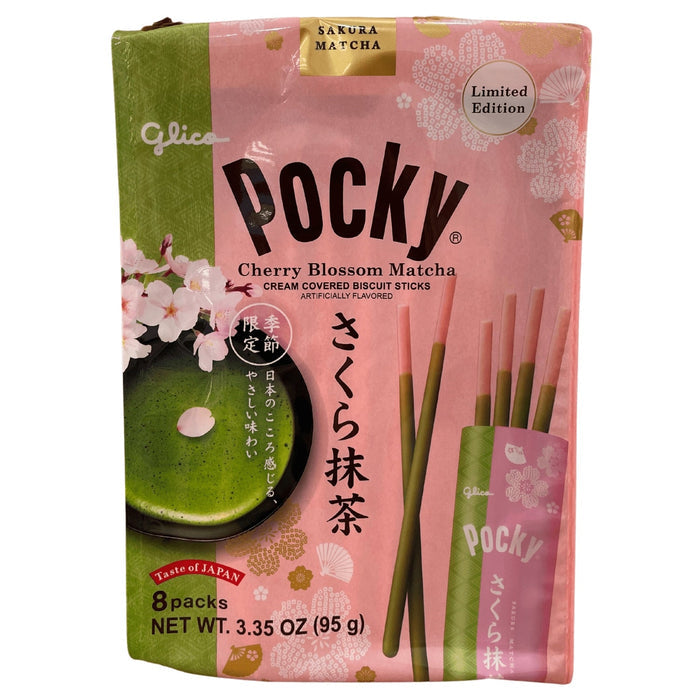 GLICO POCKIY SAKURA MATCHA 3.35OZ/95G