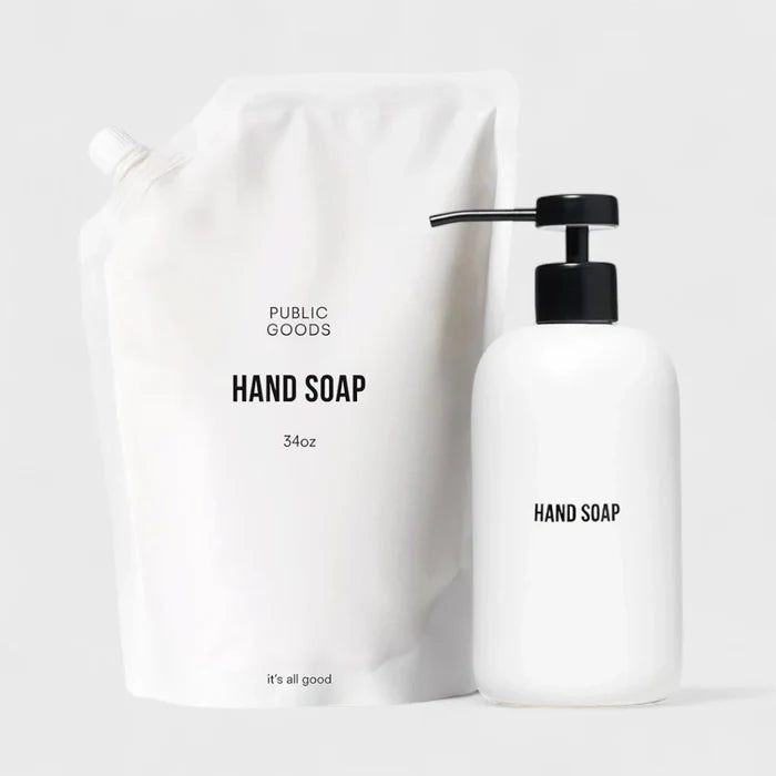16 fl oz & 34 fl oz (Dispenser & Refill)
