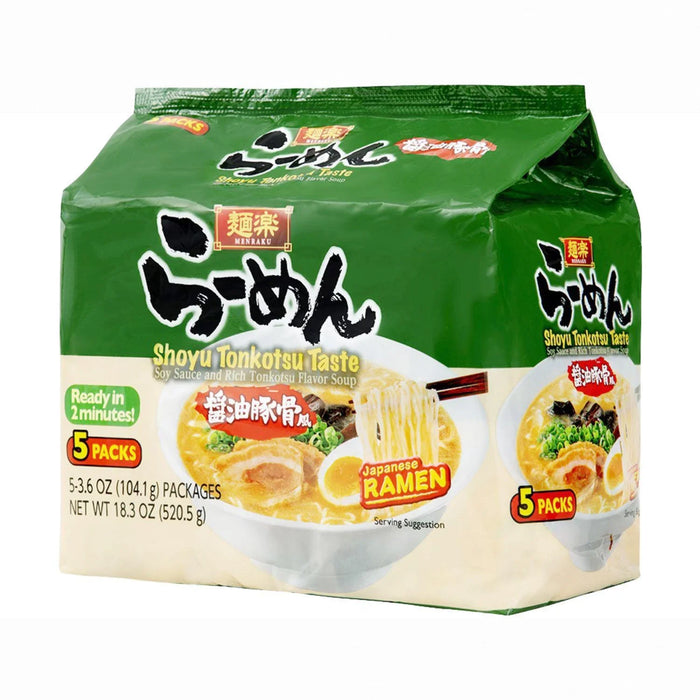HIKARI MENRAKU SHOYU TONKOTSU 5PK 18.3OZ - GOHAN Market