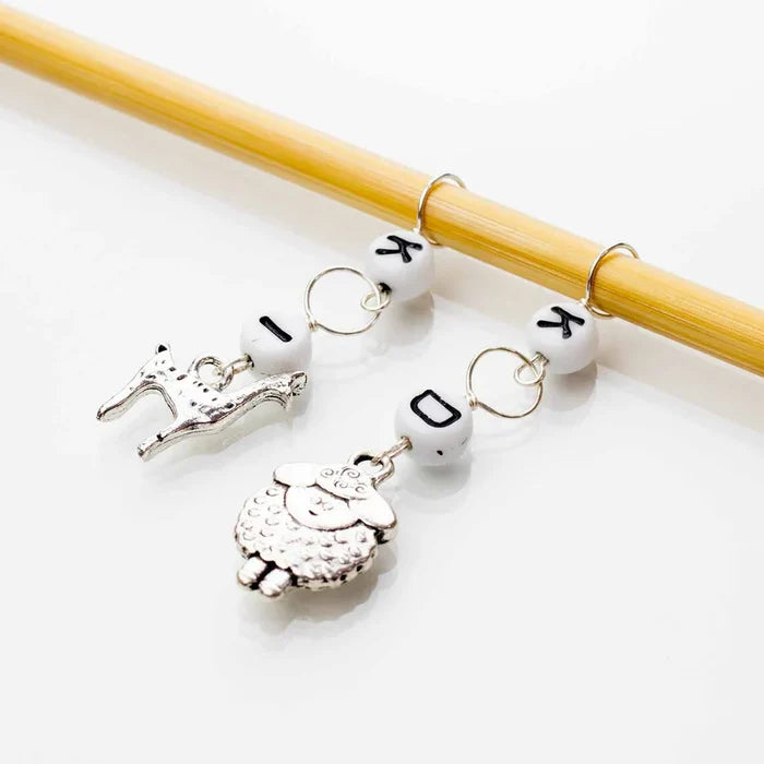 Increase/Decrease Stitch Markers - Twice Sheared Sheep