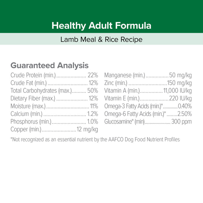 Kent Blue Seal EnTrust® Healthy Adult Lamb Meal & Rice Recipe Dog Food