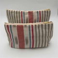 Lapland Stripe - Wash Bag - Pigeon, Forget-me-not, Damson