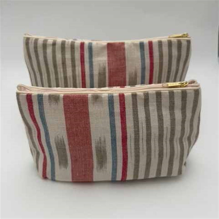 Lapland Stripe - Wash Bag - Pigeon, Forget-me-not, Damson