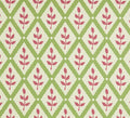 Lattice Leaf - Moss, Damson