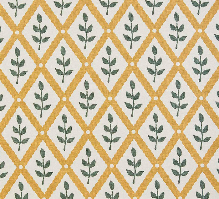 Lattice Leaf - Ochre, Lichen