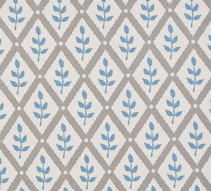 Lattice Leaf - Scree, Soft Cornflower