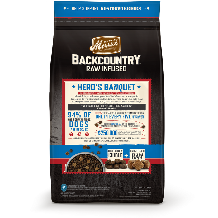 Merrick Backcountry Grain Free Hero's Banquet Dry Dog Food