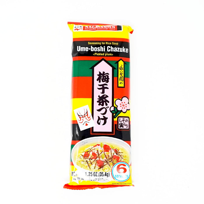 NGT UME-BOSHI CHAZUKE 6P 1.25OZ/34G