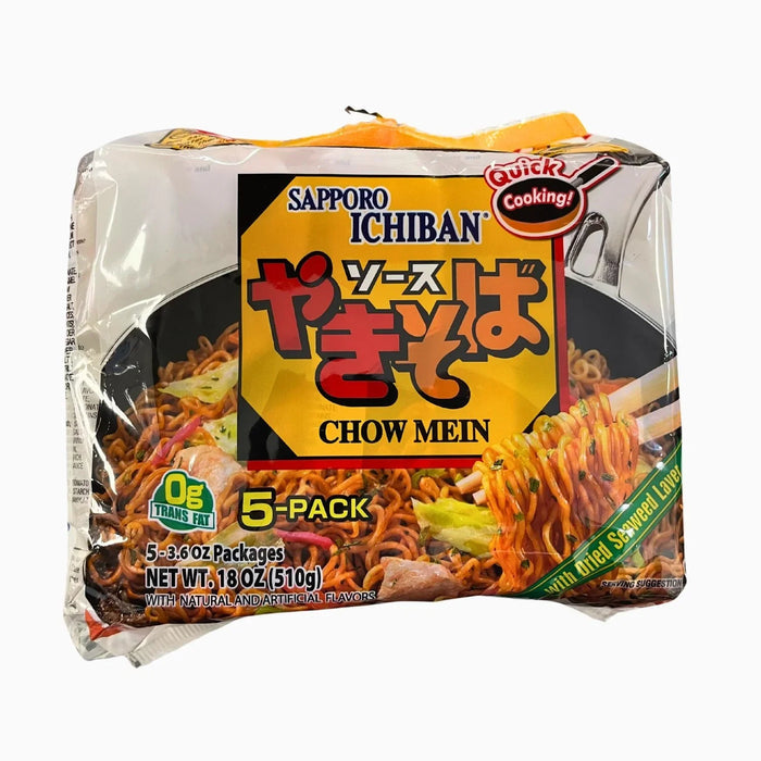 SAPPORO ICHIBAN CHOW MEIN YAKISOBA 5PACK 18OZ - GOHAN Market
