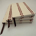 Simple Ticking Detail Notebook - Terracotta