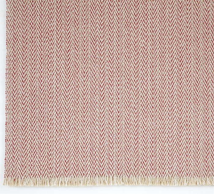 Stair or Floor Runner - Herringbone Rose