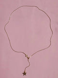 Starry Letter Elevator Necklace 925 Silver