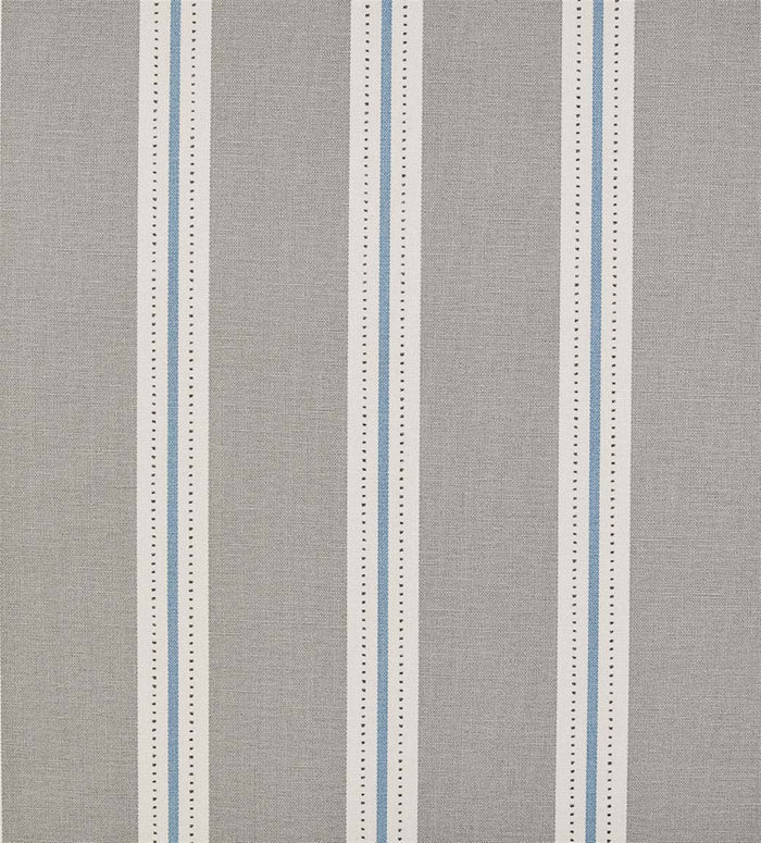 Stockholm Stripe - Scree, Soft Cornflower, Charcoal - Cut Lengths