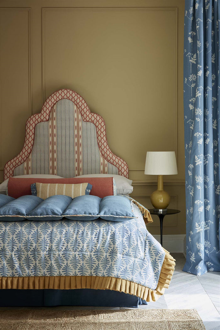 Stripe and Dash - Sand, Cornflower