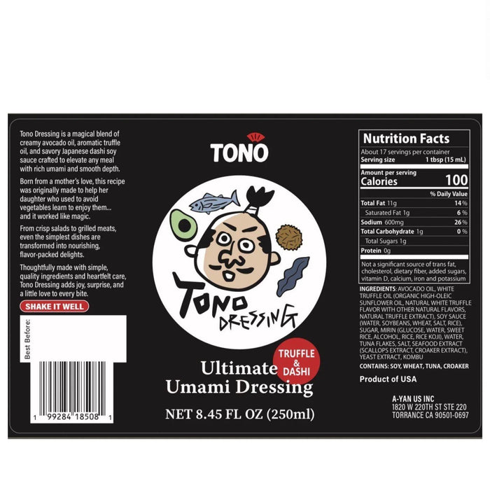 TONO UMAMI DRESSING 8.45OZ/250ML - GOHAN Market