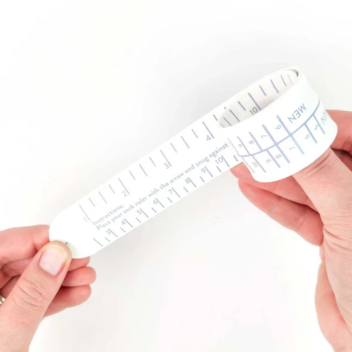 Twice Sheared Sheep Sock Sizing Ruler